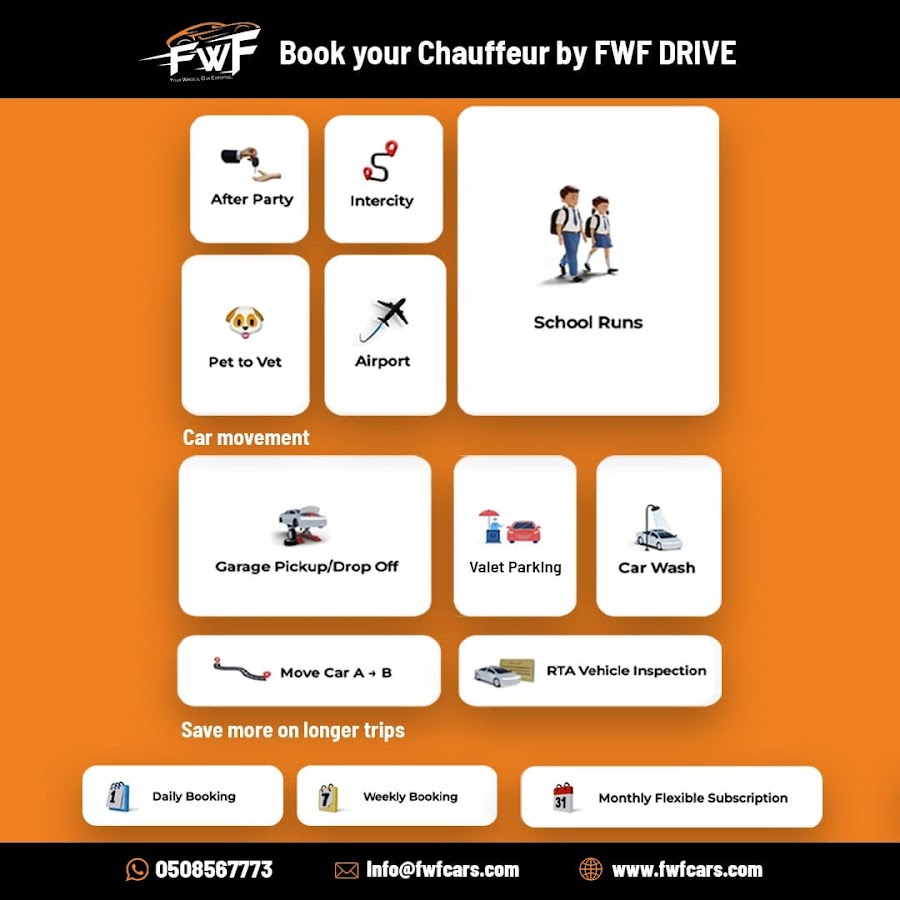 Safe Driver, Chauffeur Driver, Hire driver in dubai, After Party Pick & Drop, Fa